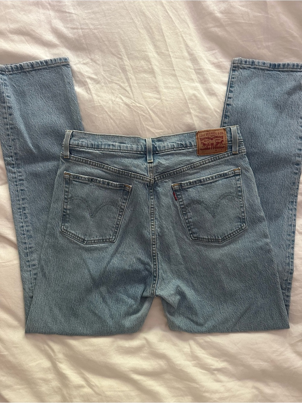Levi's Light Wash Straight Leg Jeans 501